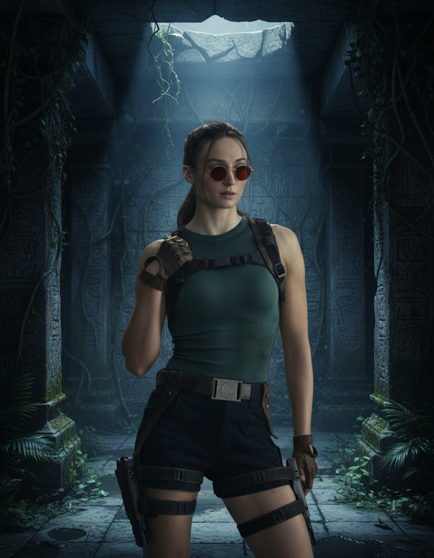 Sophie Turner Steps Into Classic Lara Croft for Tomb Raider Series